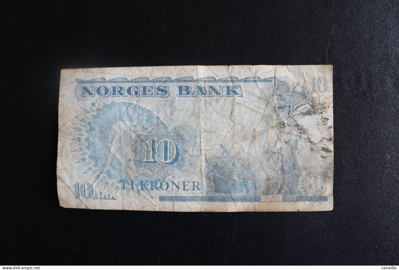 Billet , Norges Bank Ti Kroner, Norvège 10 Kronor /  1978 - Norvegia