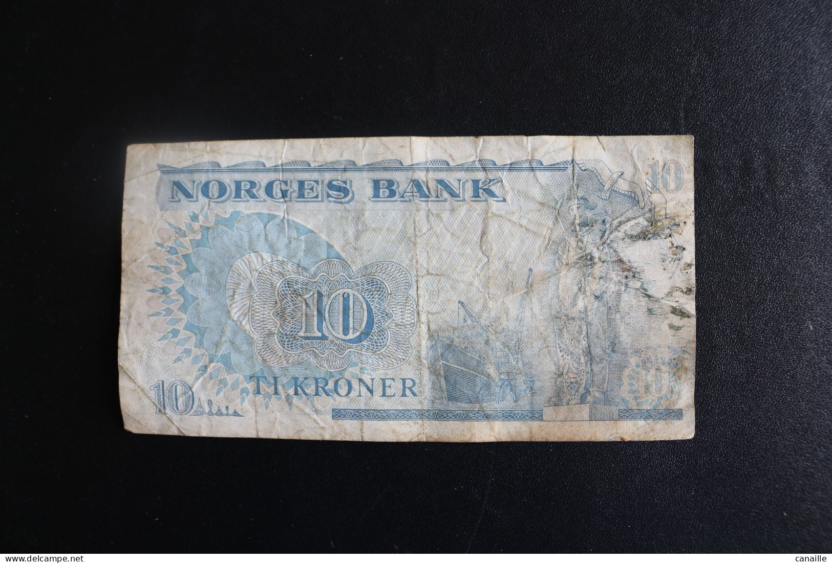 Billet , Norges Bank Ti Kroner, Norvège 10 Kronor /  1978 - Norway
