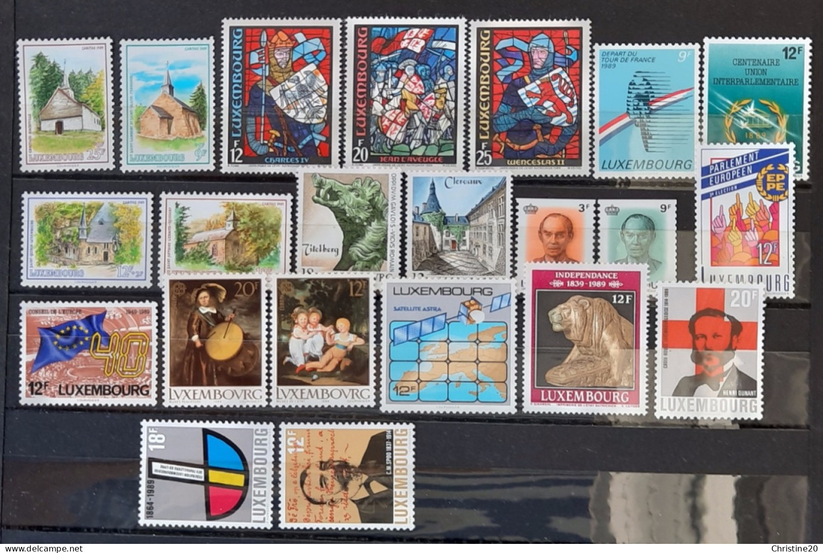 Luxembourg 1989 N°1164/1185 **TB Cote 36€70 - Annate Complete