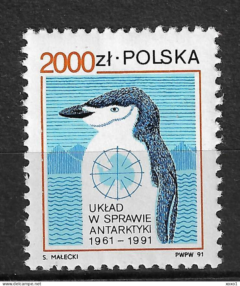 Poland 1991 MiNr. 3336 Polen South Pole, Antarctic Wildlife, Birds, Chinstrap Penguin 1v MNH**  0.70 € - Antarctische Fauna