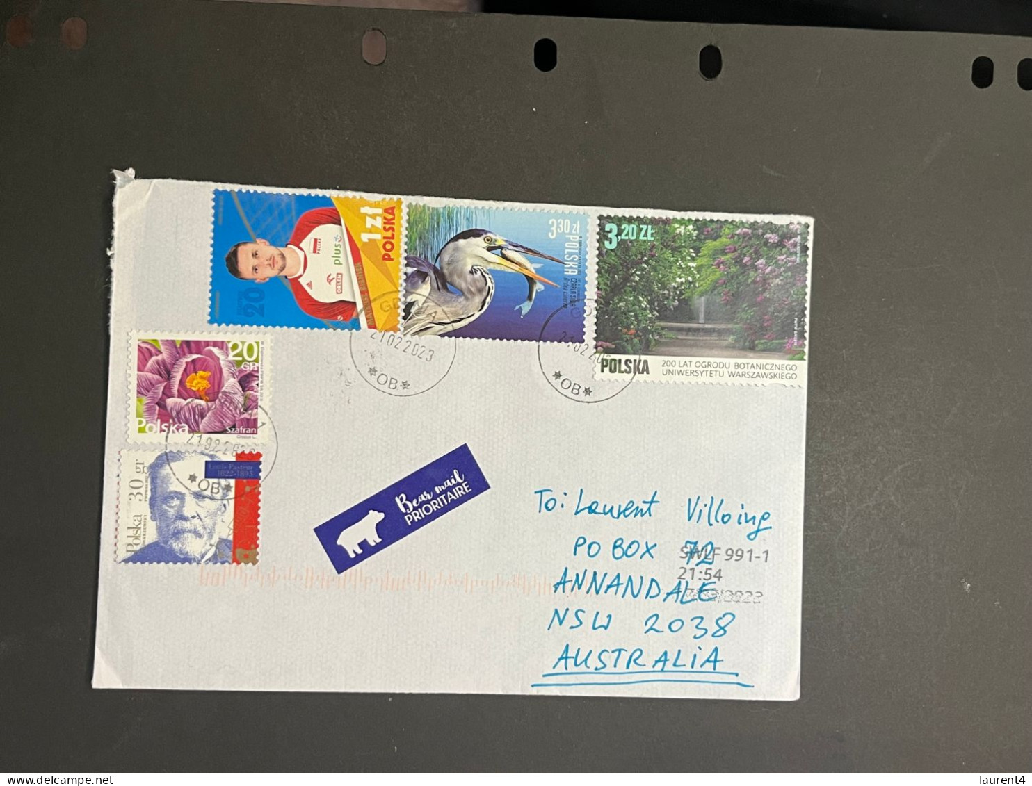 (1 Q 39) Letter Posted From Poland To Australia - 1 Cover (posted During COVID-19) 6 Stamps - Brieven En Documenten