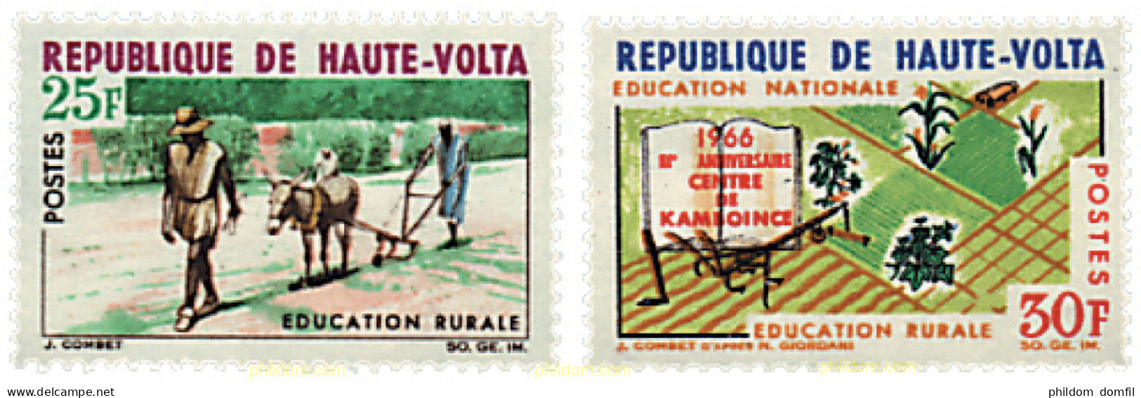 54011 MNH ALTO VOLTA 1966 EDUCACION RURAL - Agriculture