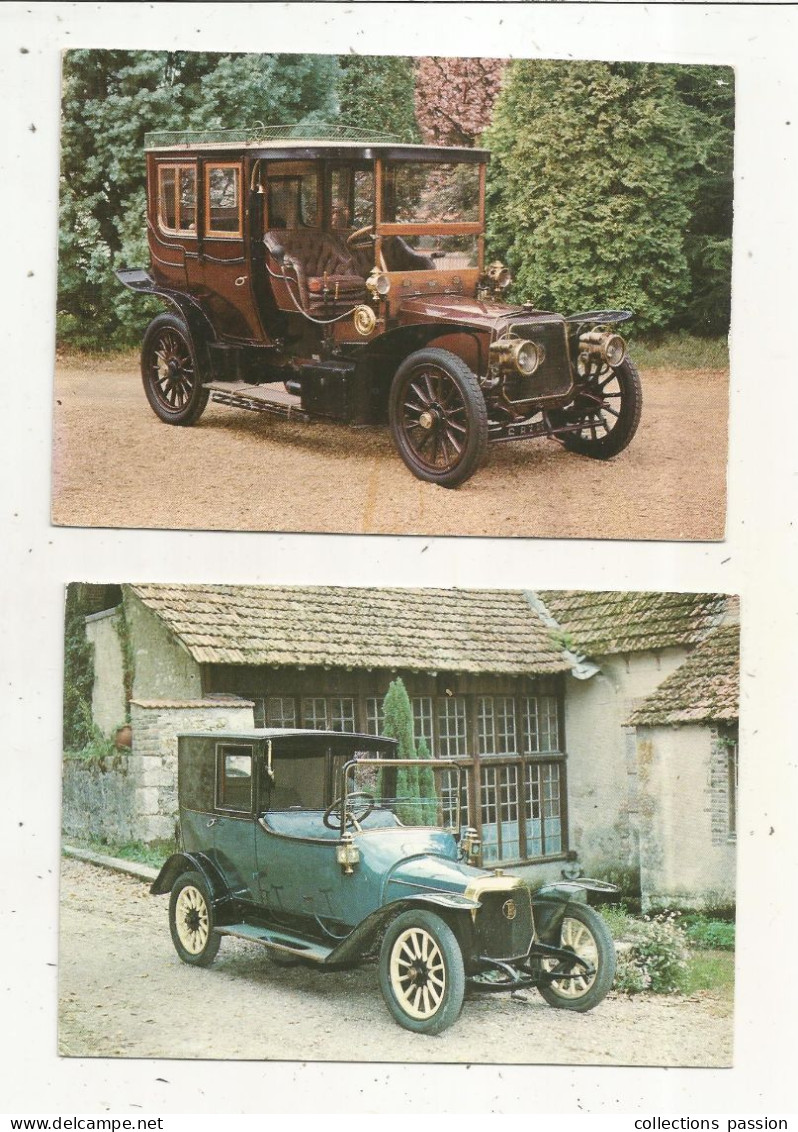 Cp, AUTOMOBILE, PANHARD , PANHARD LEVASSOR ,  LOT DE 2 CARTES POSTALES - Voitures De Tourisme