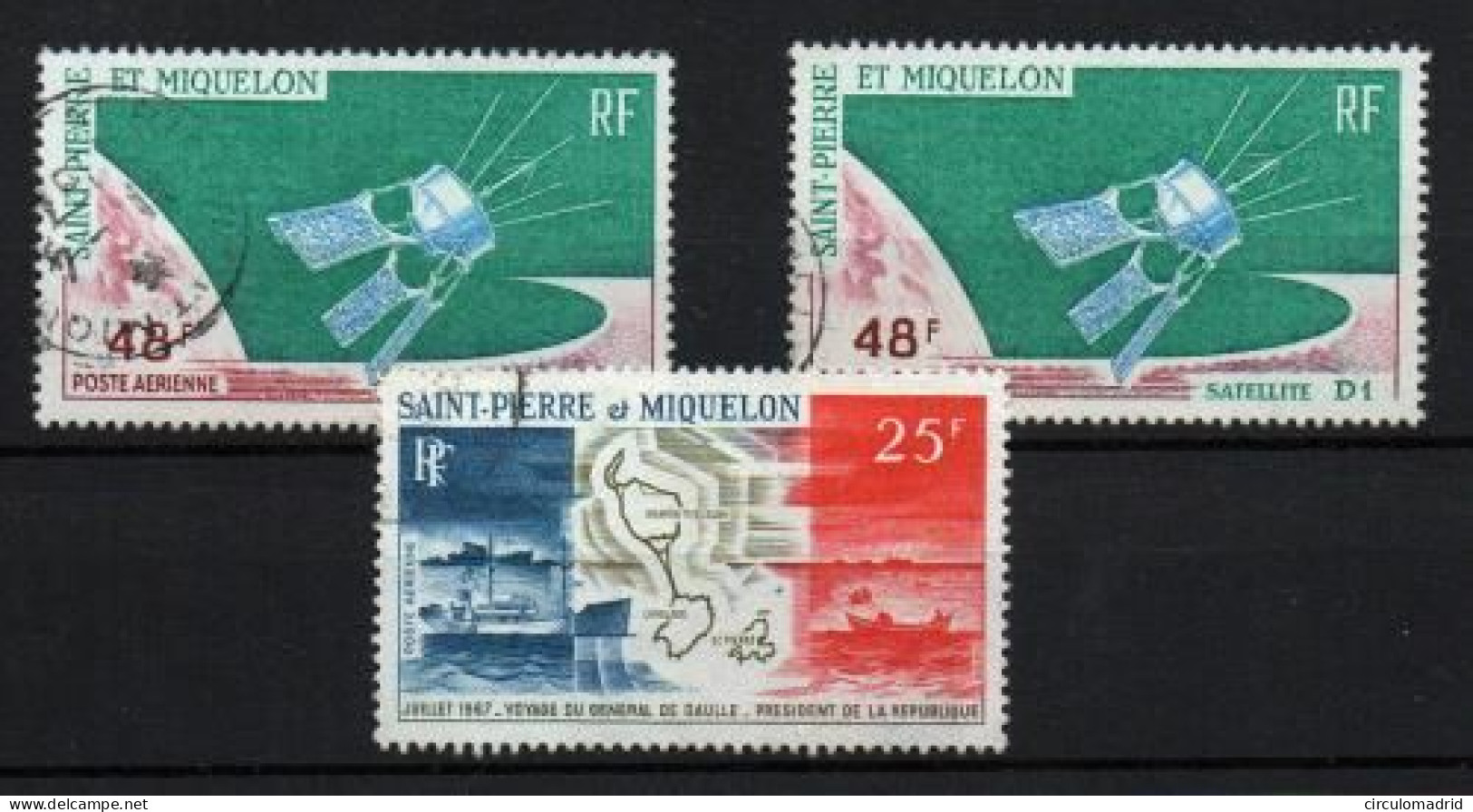 San Pedro Y Miquelón Aéreo N º 35,38. Año 1966 - Gebraucht