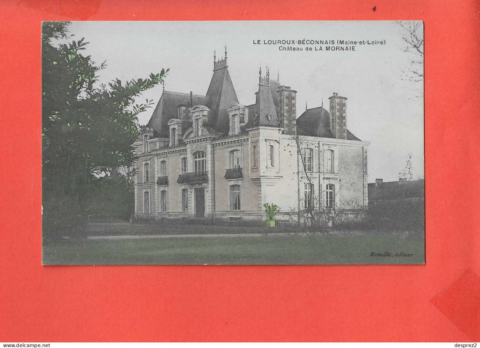 49 LE LOUROUX BECONNAIS Cpa Chateau De LA MORNAIE Edit Breuillé - Le Louroux Beconnais