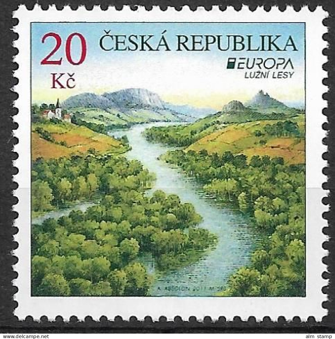 2011  Ceska Rep. Tschechien Rep Mi.   679  **MNH  Europa Forests - 2011