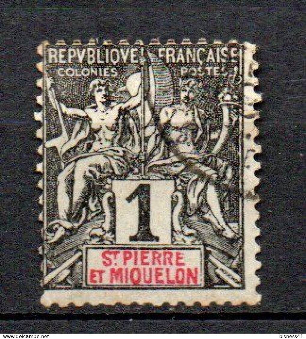 Col33 Colonie SPM Saint Pierre Et Miquelon N° 59 Oblitéré Cote : 1,75€ - Used Stamps