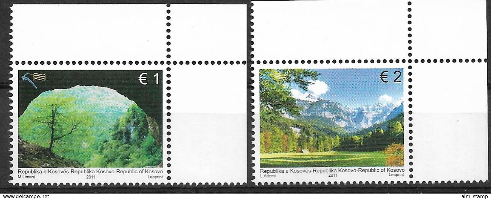 2001 Kosovo Mi. 190-1**MNH  Europa " Der Wald " - 2011