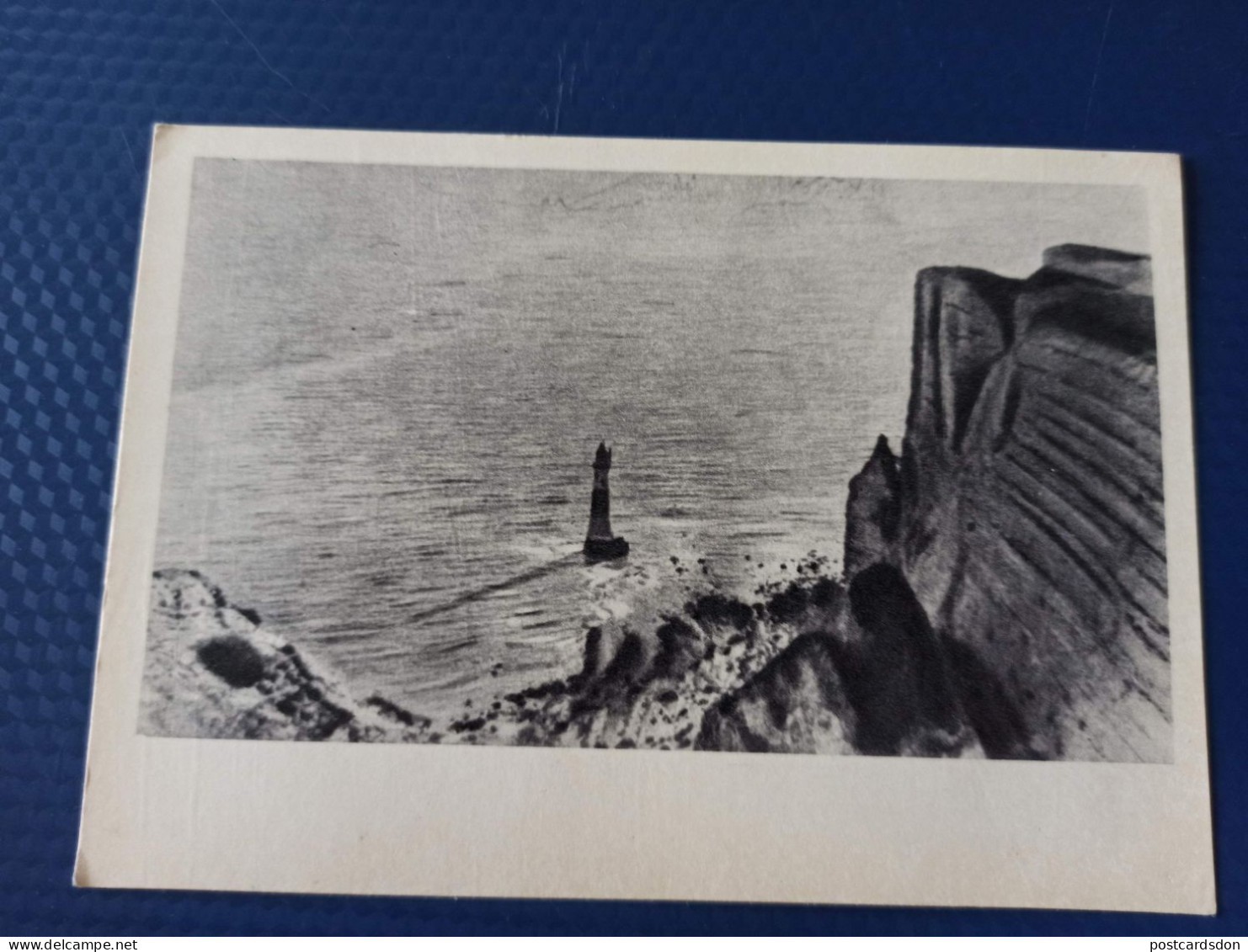 Eastbourne Rock -  Where F.Engels  Buried- Old Soviet Postcard - 1972 - Lighthouse - Eastbourne