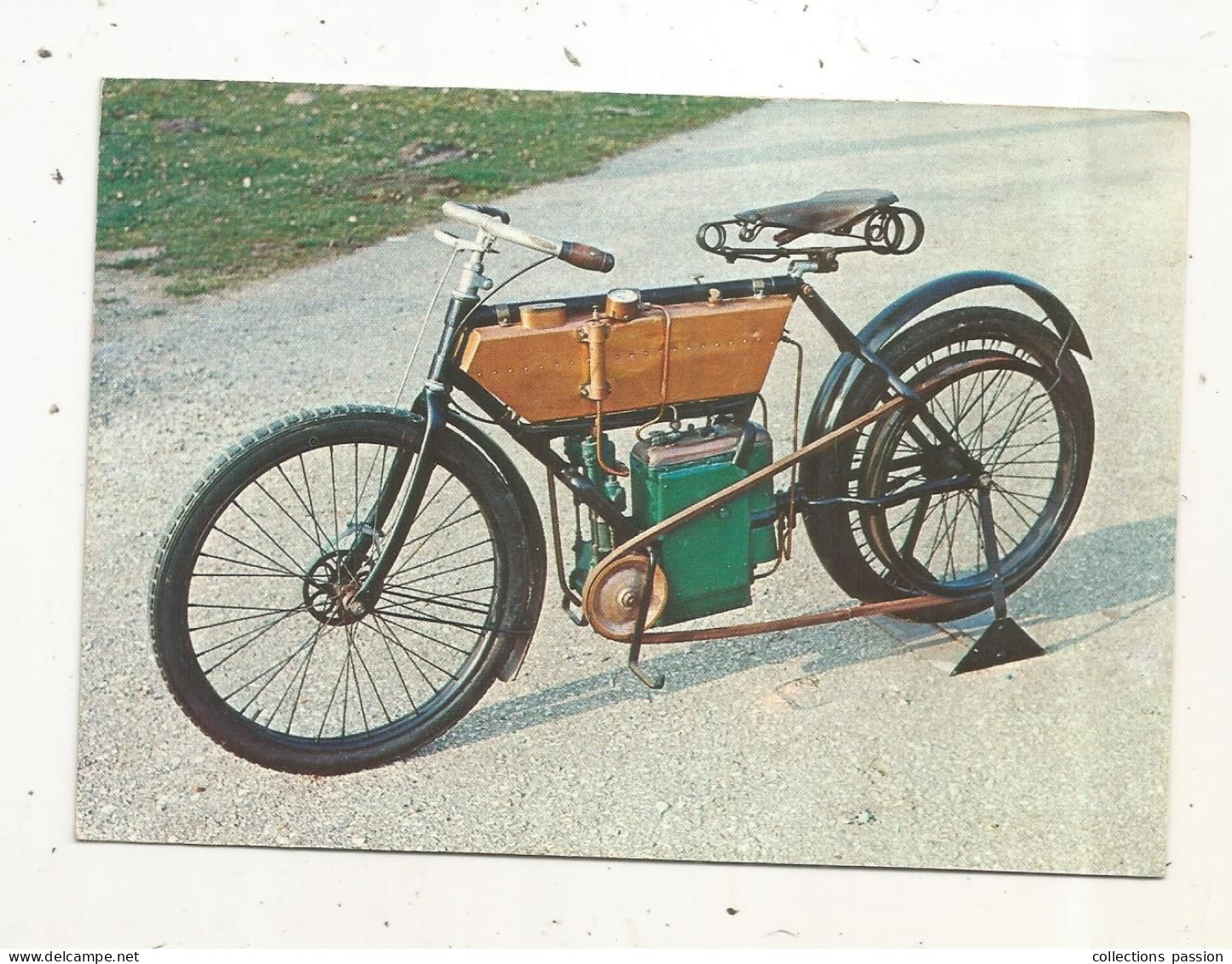 Cp, MOTO , MOTOCYCLETTE A VAPEUR, Déssinée à L'usine SERPOLLET En 1905 Par PAUL BUARD,  Vierge - Motorfietsen