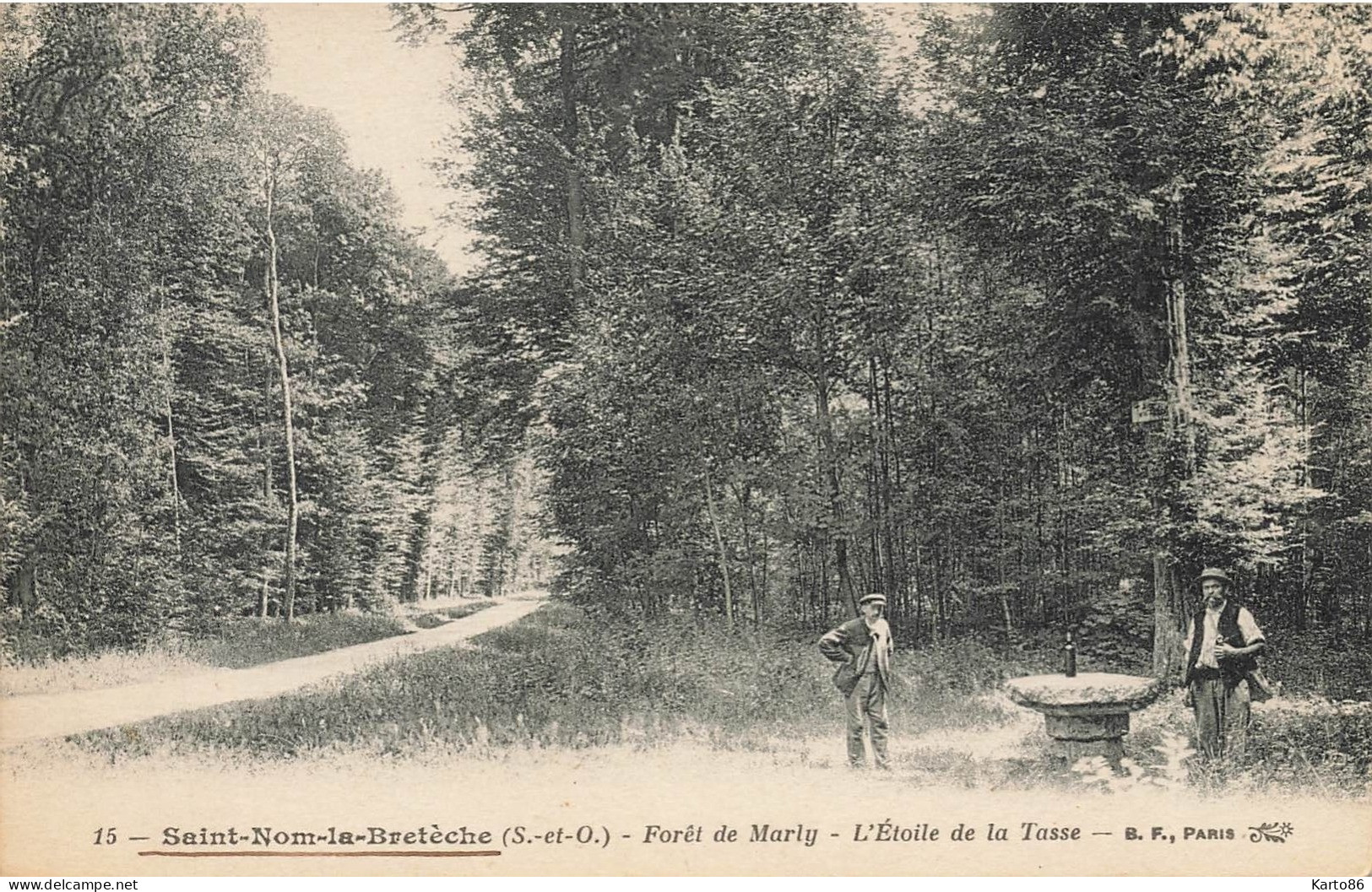 St Nom La Bretèche * Forêt De Marly * Route Chemin Et étoile De La Tasse - St. Nom La Breteche