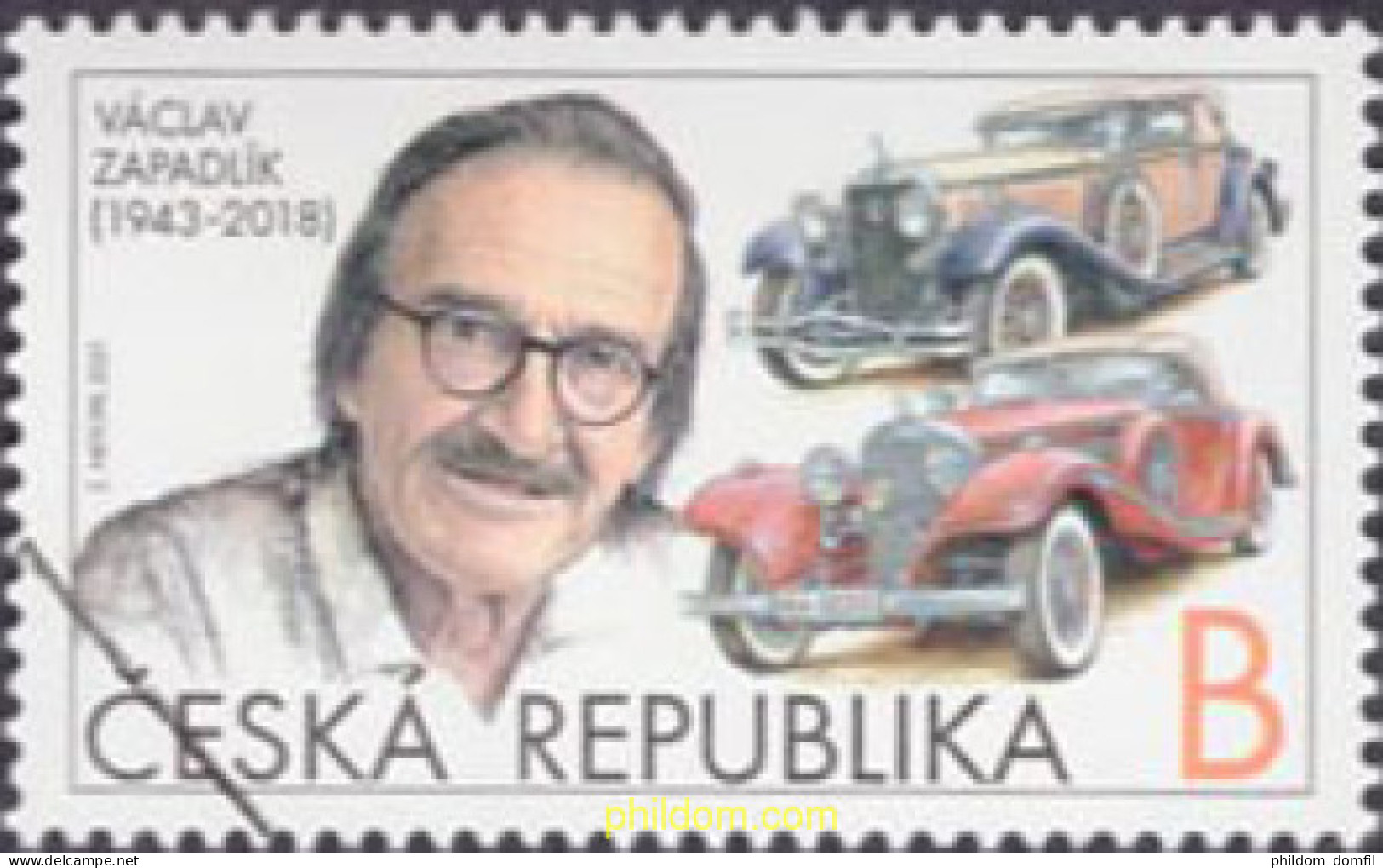 640266 MNH CHEQUIA 2021 VACLAV ZAPADLIK - DISEÑADOR DE AUTOMOVILES - Used Stamps