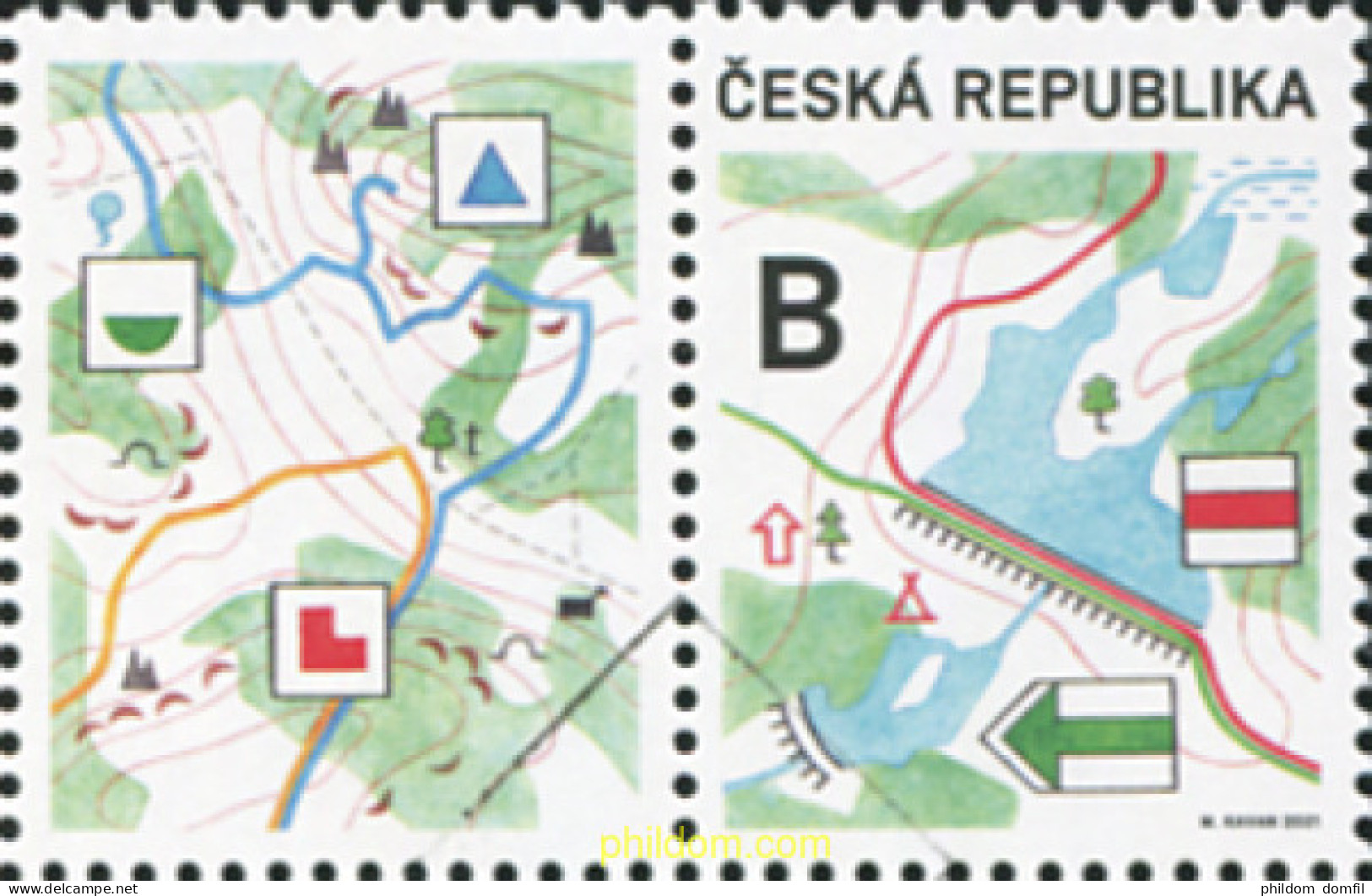 700125 MNH CHEQUIA 2021 TURISMO - Oblitérés