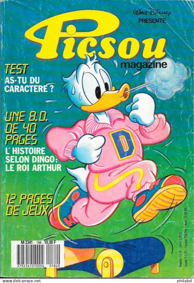 Picsou Magazine N°184 -  Edi-Monde 1987 BE - Picsou Magazine