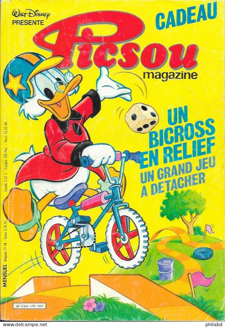 Picsou Magazine N°170 -  Edi-Monde 1986 BE - Picsou Magazine