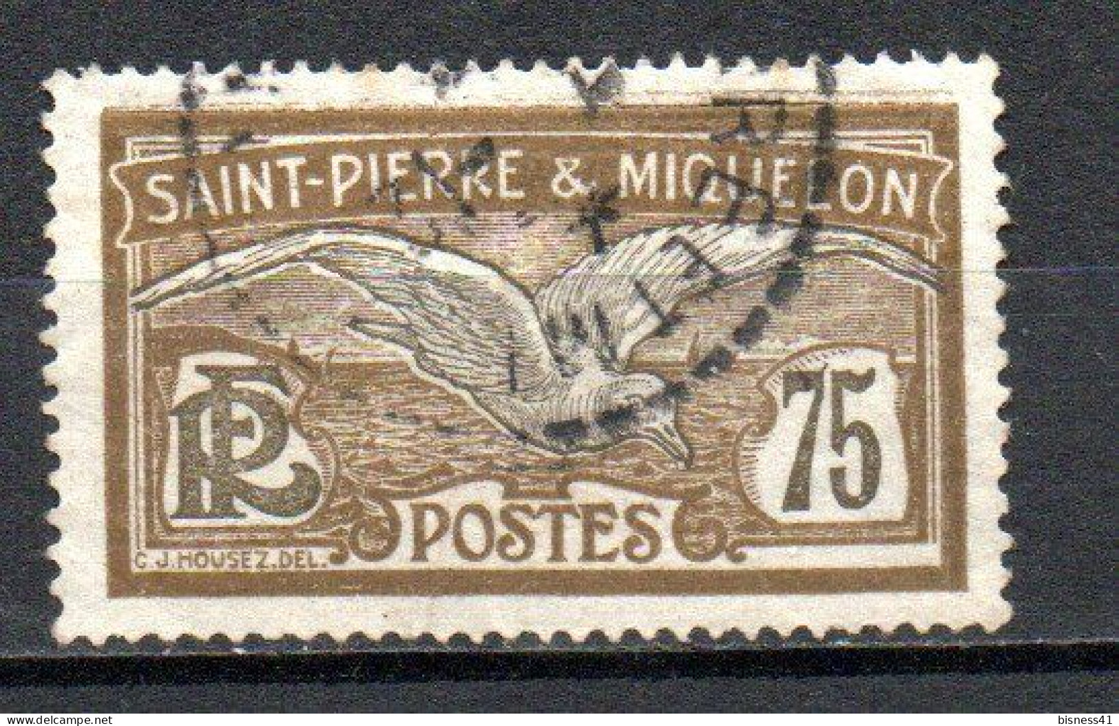 Col33 Colonie SPM Saint Pierre Et Miquelon N° 90 Oblitéré Cote : 2,00€ - Used Stamps
