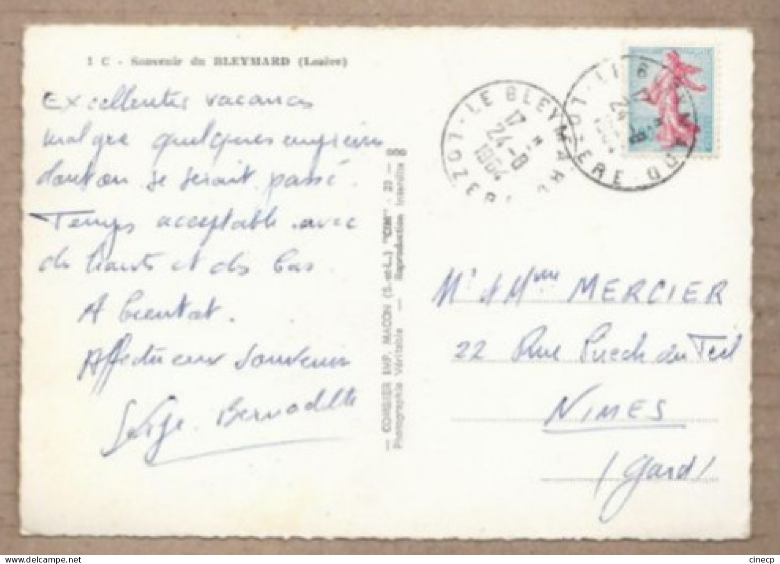 CPSM 48 - LE BLEYMARD - Souvenir Du Bleymard - TB CP Multivue Dont Vue Générale , Route Centre , Eglise Etc... - Le Bleymard