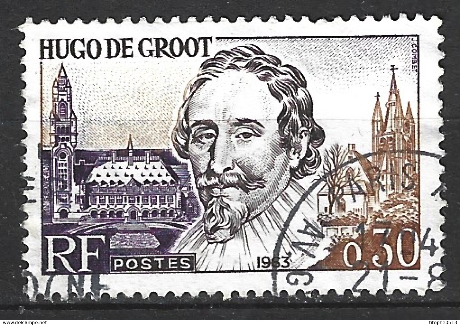 FRANCE. N°1386 De 1963 Oblitéré. Grotius. - Théologiens