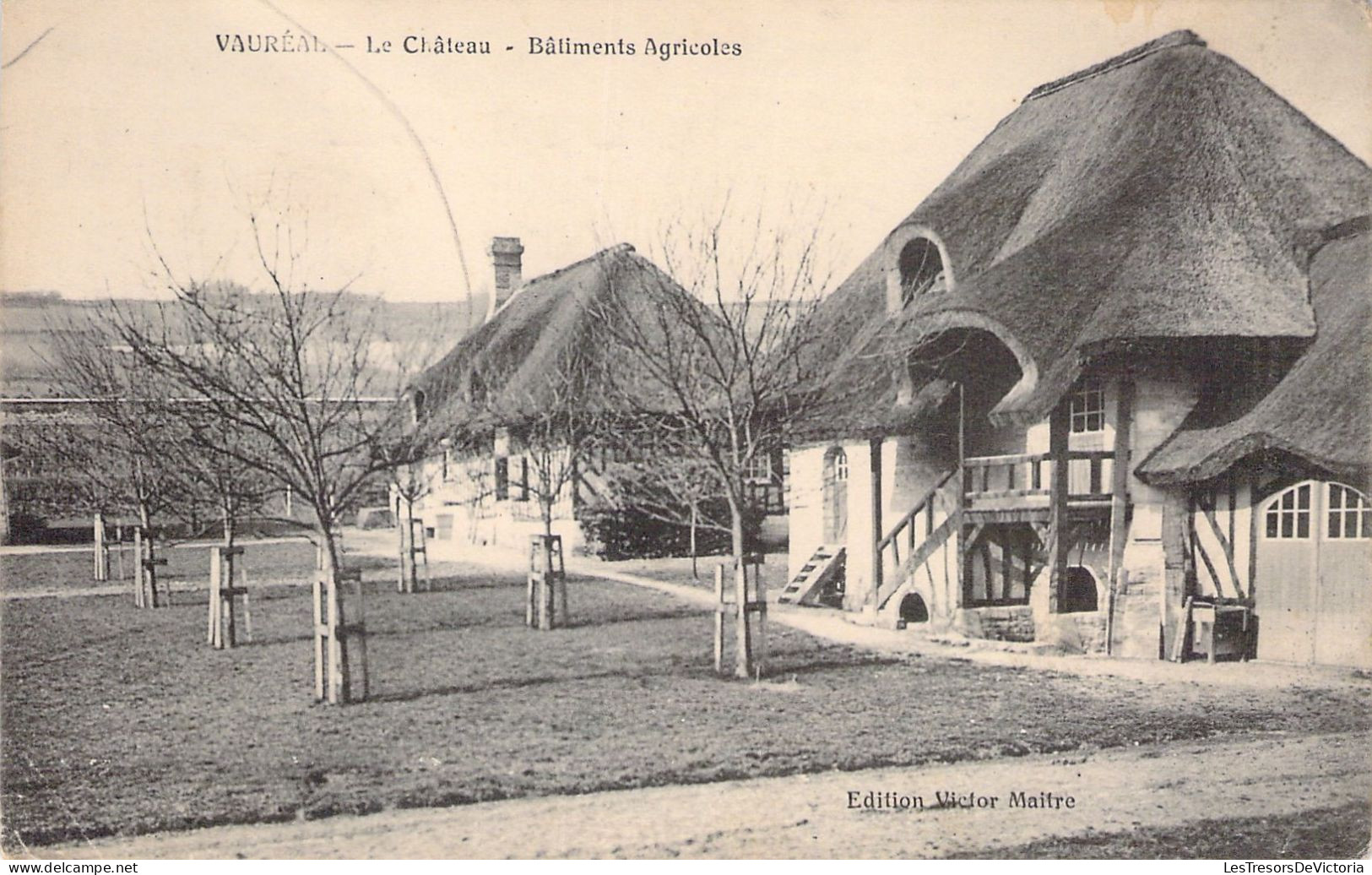 FRANCE - 95 - VAUREAL - Le Château - Batiments Agricoles - Edition Victor Maitre - Carte Postale Ancienne - Vauréal