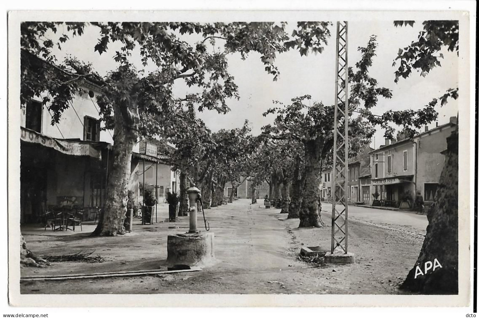 LAPALUD (84) Cours Des Platanes Apa-Poux 1, Cpsm Pf - Lapalud