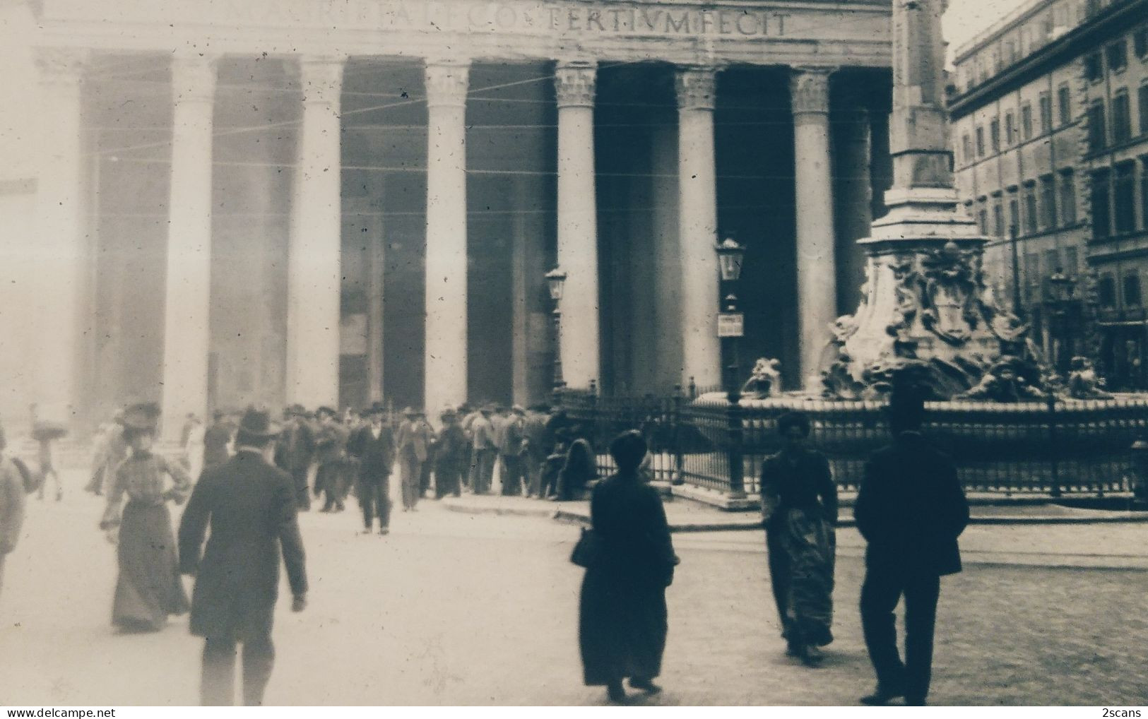 Italie - ROME - ROMA - Plaque De Verre Ancienne (1906) - Le Panthéon D'Agrippa - Pantheon