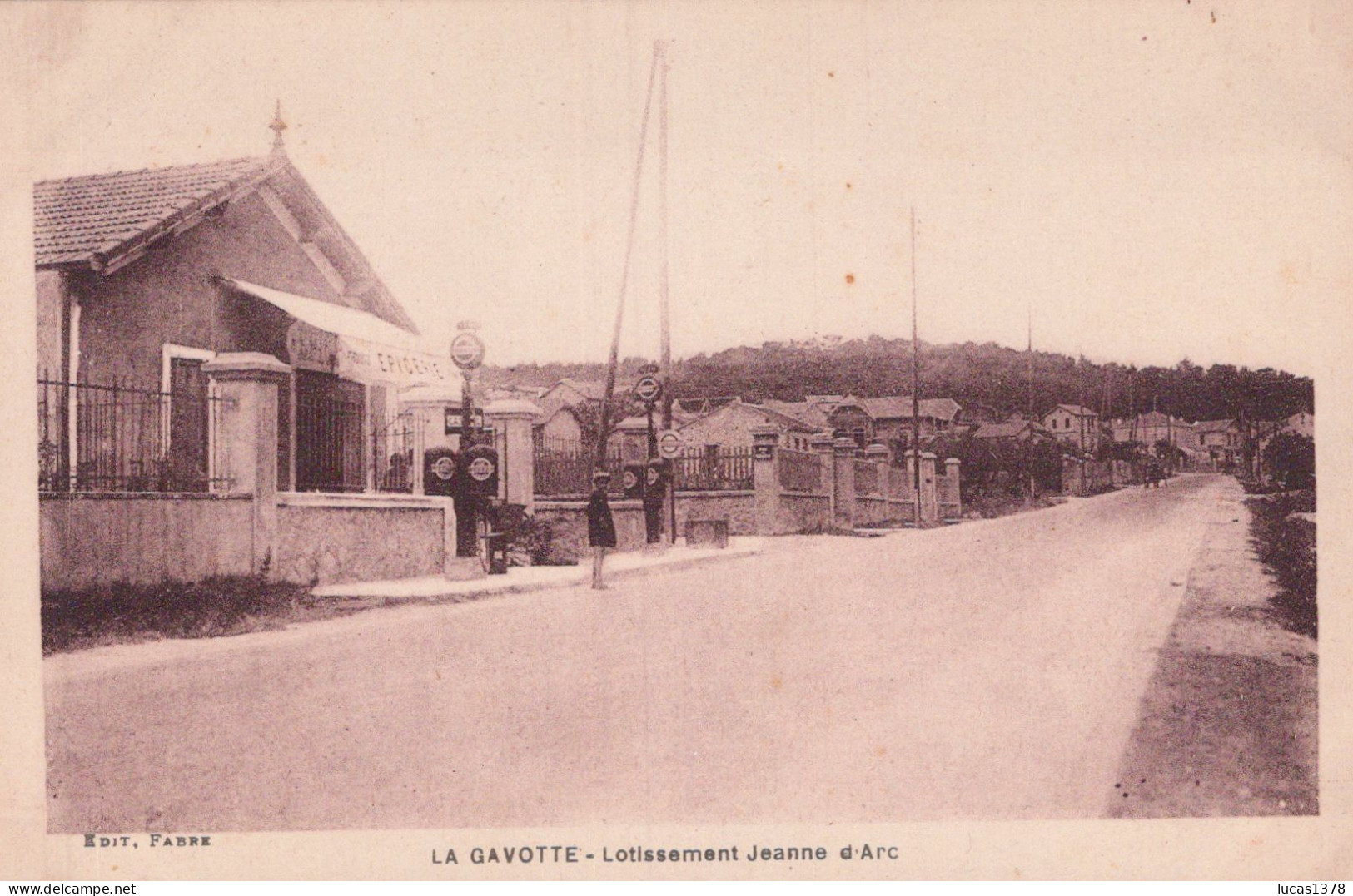 113 / MARSEILLE / LA GAVOTTE / LOTISSEMENT JEANNE D ARC / EPICERIE / POMPE A ESSENCE / RARE - Quartiers Nord, Le Merlan, Saint Antoine