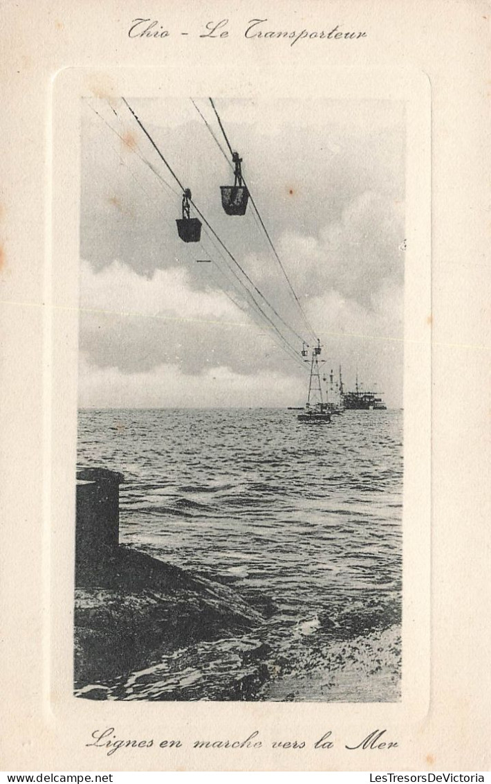 Nouvelle Calédonie - Thio - Le Transporteur - Lignes En Marche Vers La Mer - Carte Postale Ancienne - Nouvelle-Calédonie