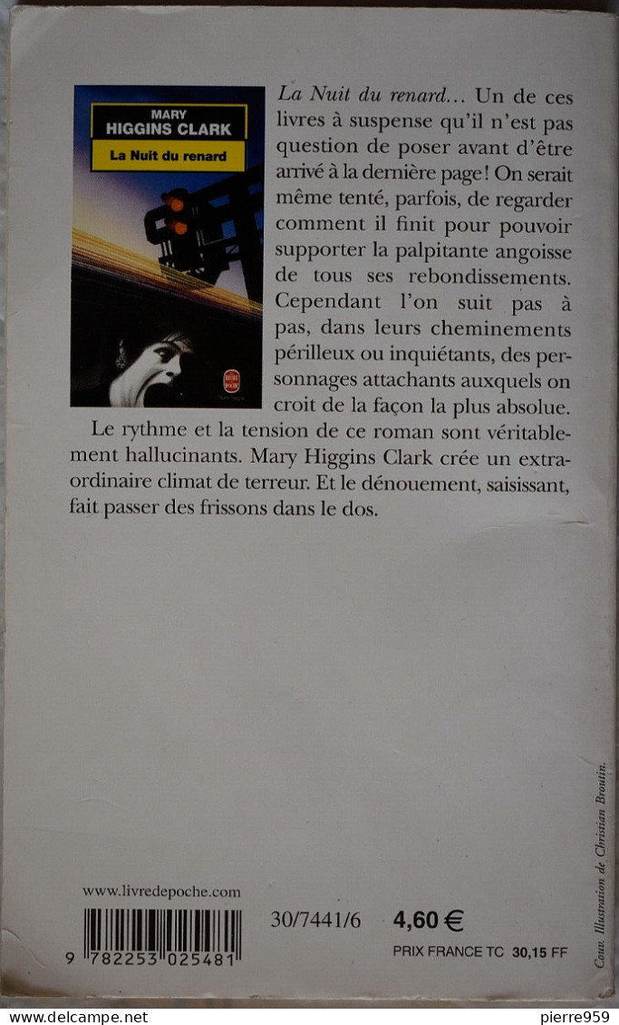 La Nuit Du Renard - Mary Higgins Clark - 2002 - Schwarzer Roman