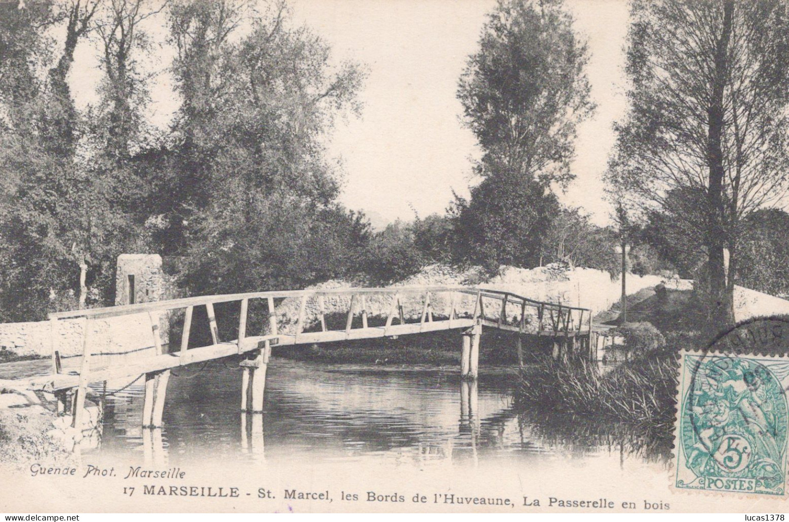 13 / MARSEILLE - SAINT MARCEL - Les Bords De L'Huveaune - La Passerelle En Bois - Saint Marcel, La Barasse, Saintt Menet