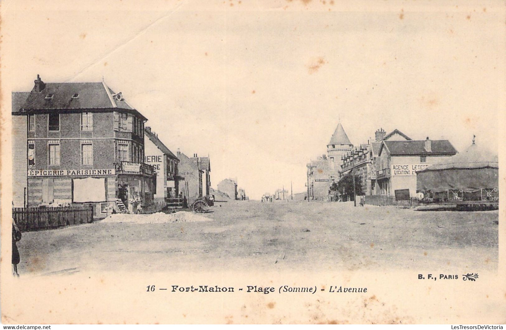 FRANCE - 80 - FORT MAHON - Plage - L'Avenue - Carte Postale Ancienne - Fort Mahon