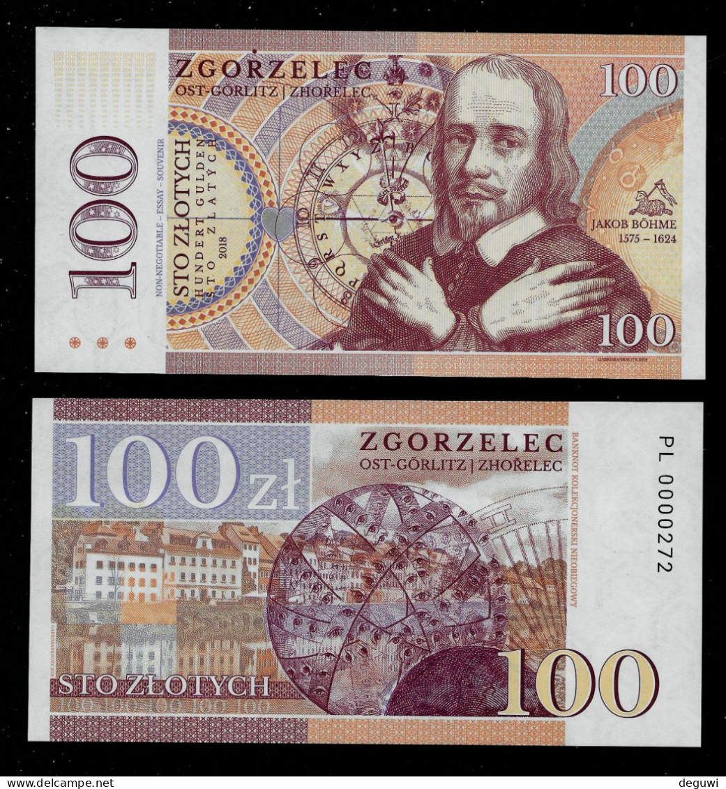 GABRIS 100 ZGORZELEC, RRRR, UNC, Essay, Trial, W/ Serial No., - Monaco