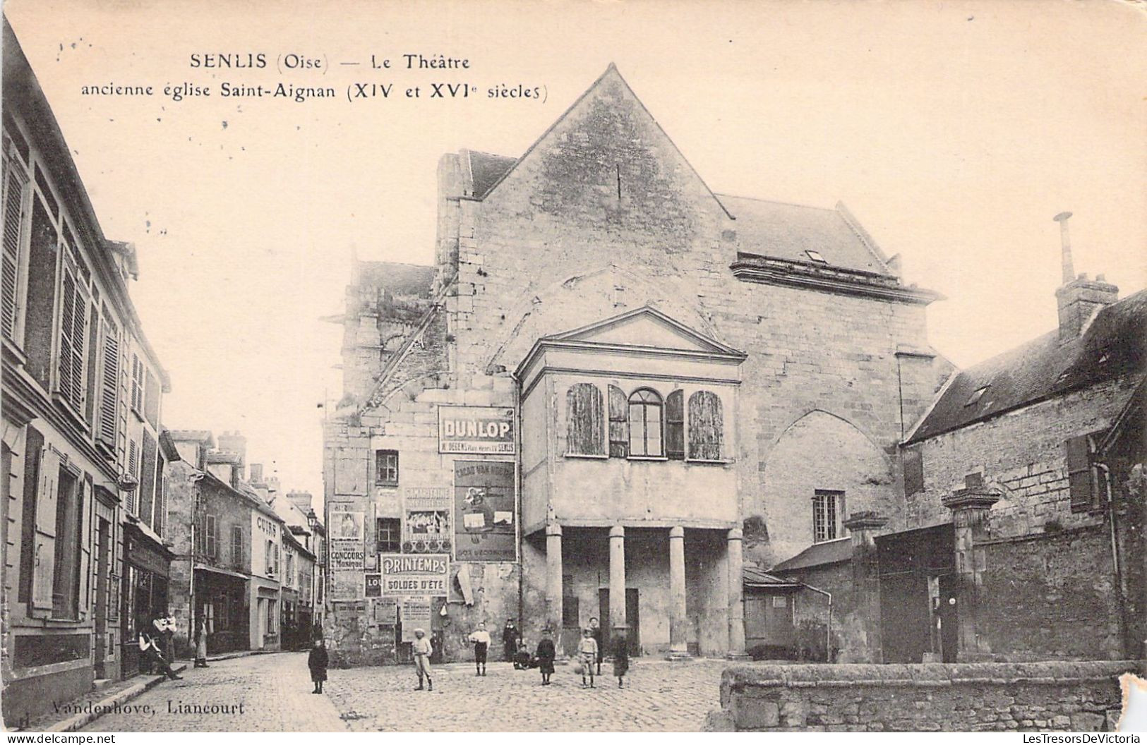 FRANCE - 60 - SENLIS - Le Théâtre Ancienne église Saint Aignan XIV Et XVIe Siècles - Carte Postale Ancienne - Senlis