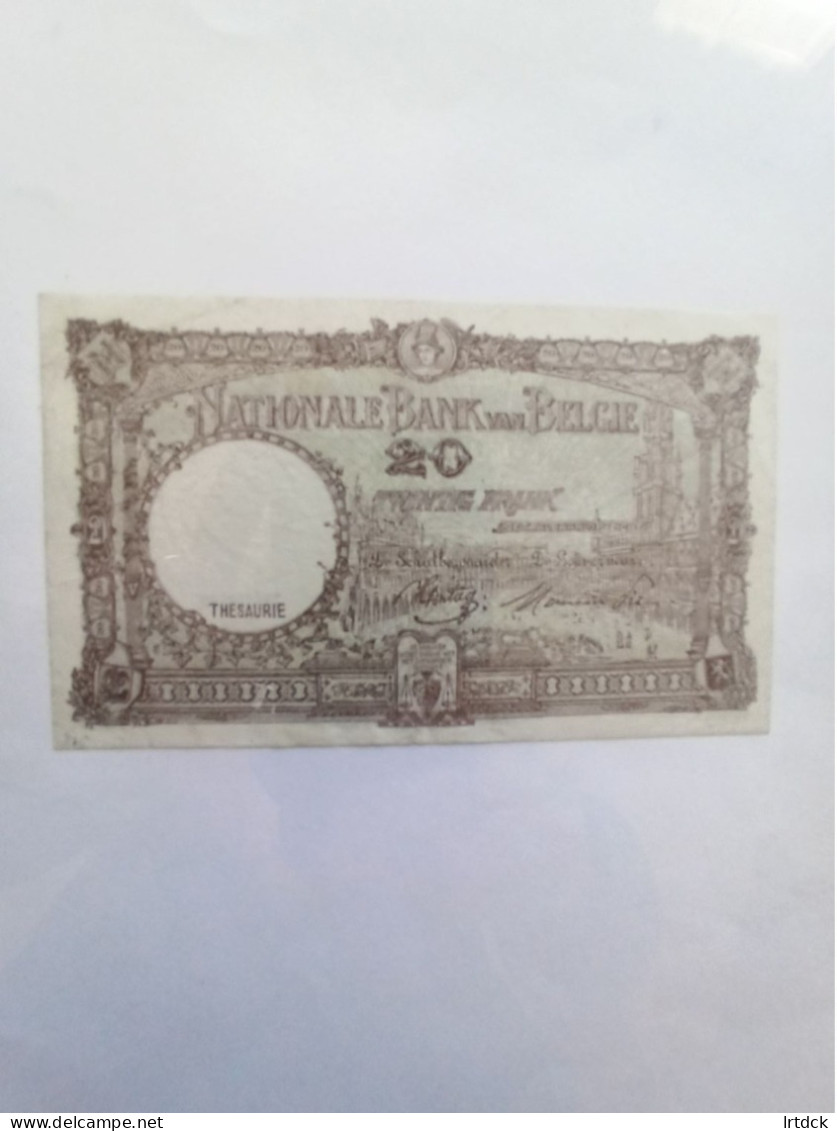 20 Francs  Belgique  08/02/1945 - Sonstige & Ohne Zuordnung