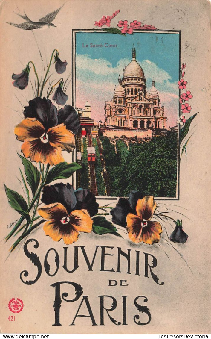 France - Souvenir De Paris - Le Sacré Coeur - Colorisé - Photo L'abeille - Carte Postale Ancienne - Eglises