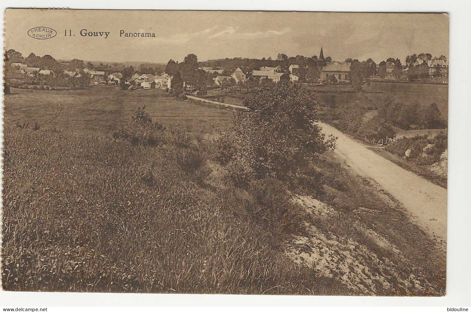 CPA-GOUVRY " Panorama "Carte Postée En 1928 - Dans L'état - Gouvy