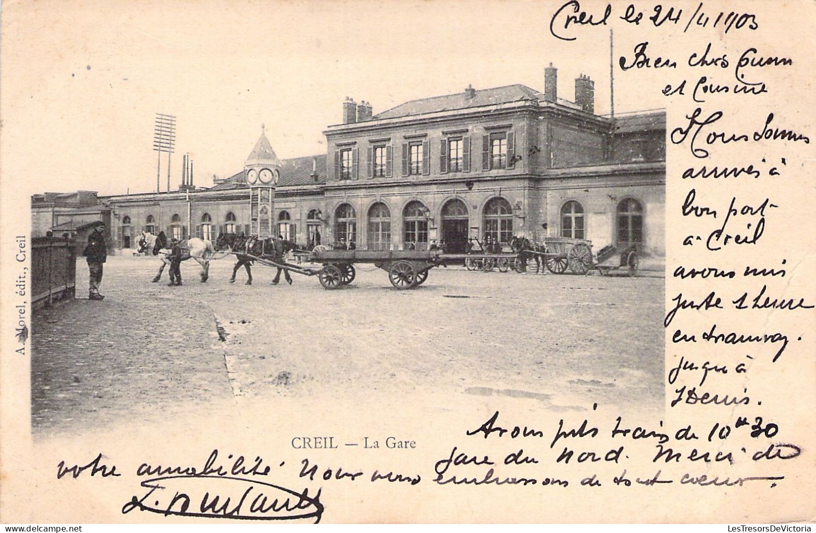 FRANCE - 60 - CREIL - La Gare - Carte Postale Ancienne - Creil