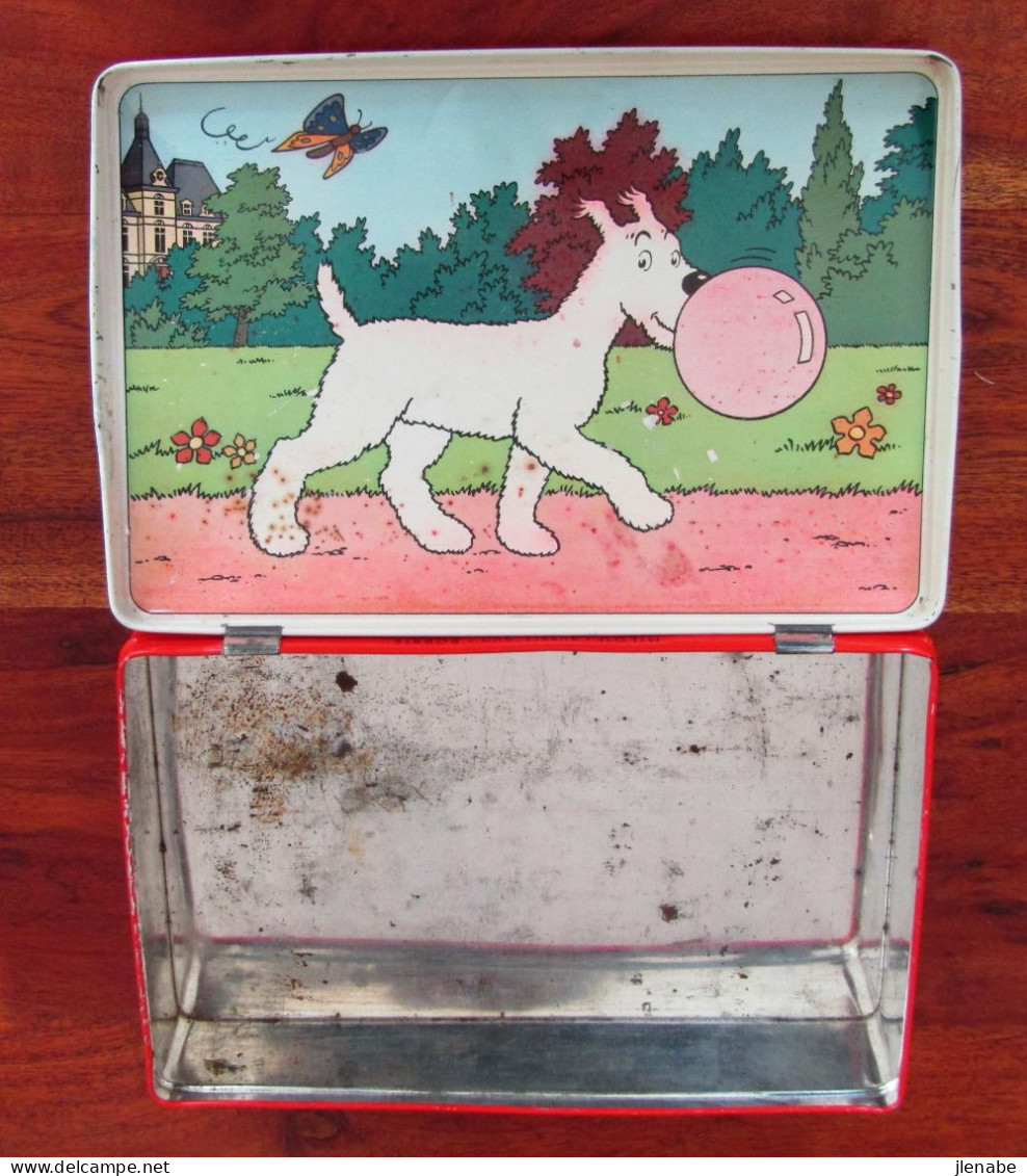 Boite Métallique Milou Bubble Gum Bobbie Vintage © Hergé - El Arte De La Mesa