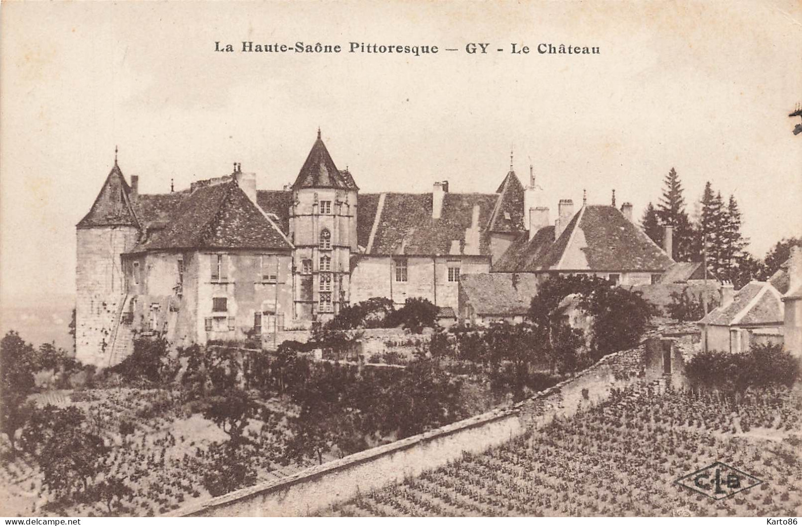 Gy * Vue Sur Le Château * Vignoble Vignes - Gy