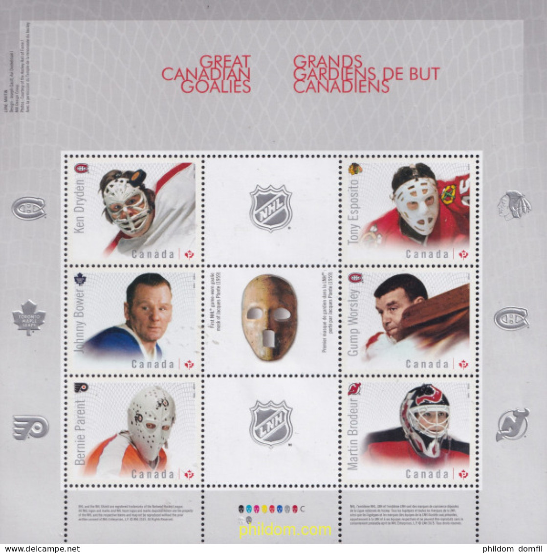 700192 MNH CANADA 2015 PORTEROS DE HOCKEY HIELO - Sonstige & Ohne Zuordnung