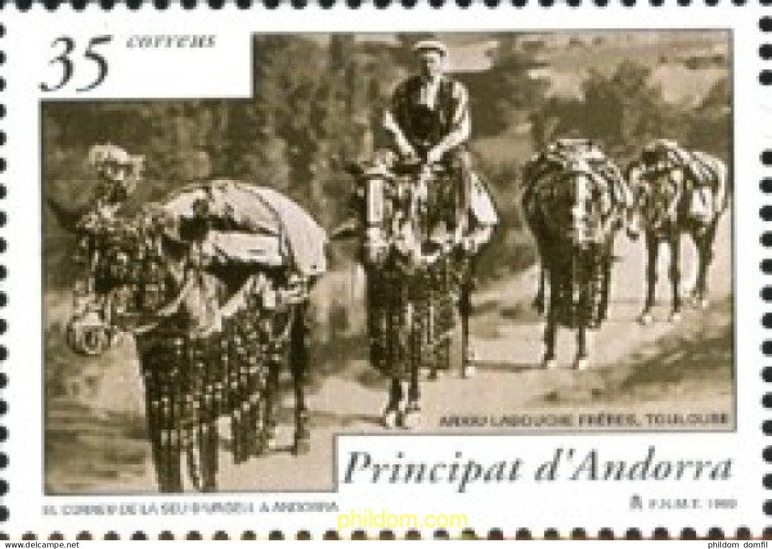 119526 MNH ANDORRA. Admón Española 1999 HISTORIA POSTAL - Chevaux