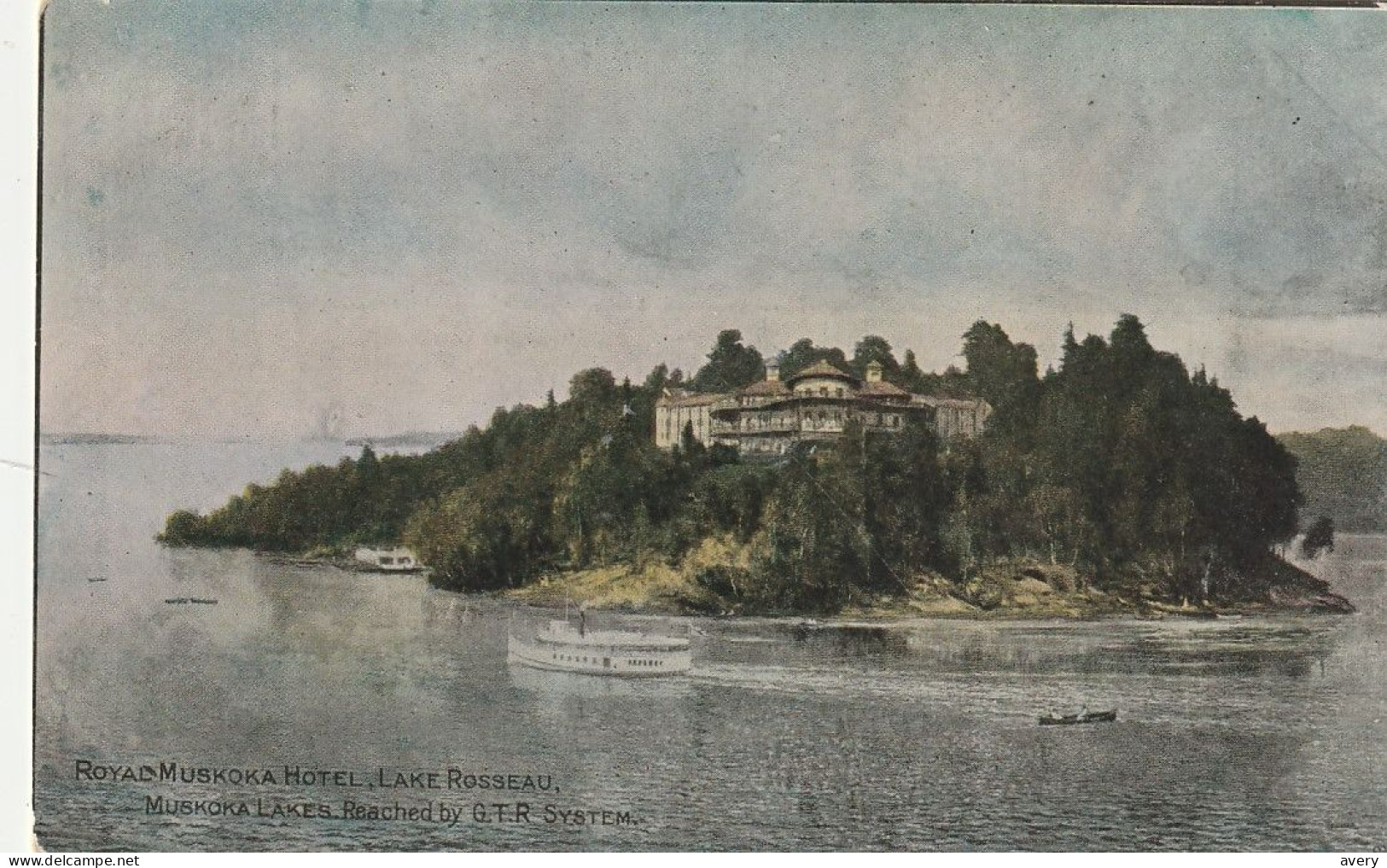 Royal Muskoka Hotel, Lake Rosseau, Muskoka Lakes Reached By G. T. R. System - Muskoka