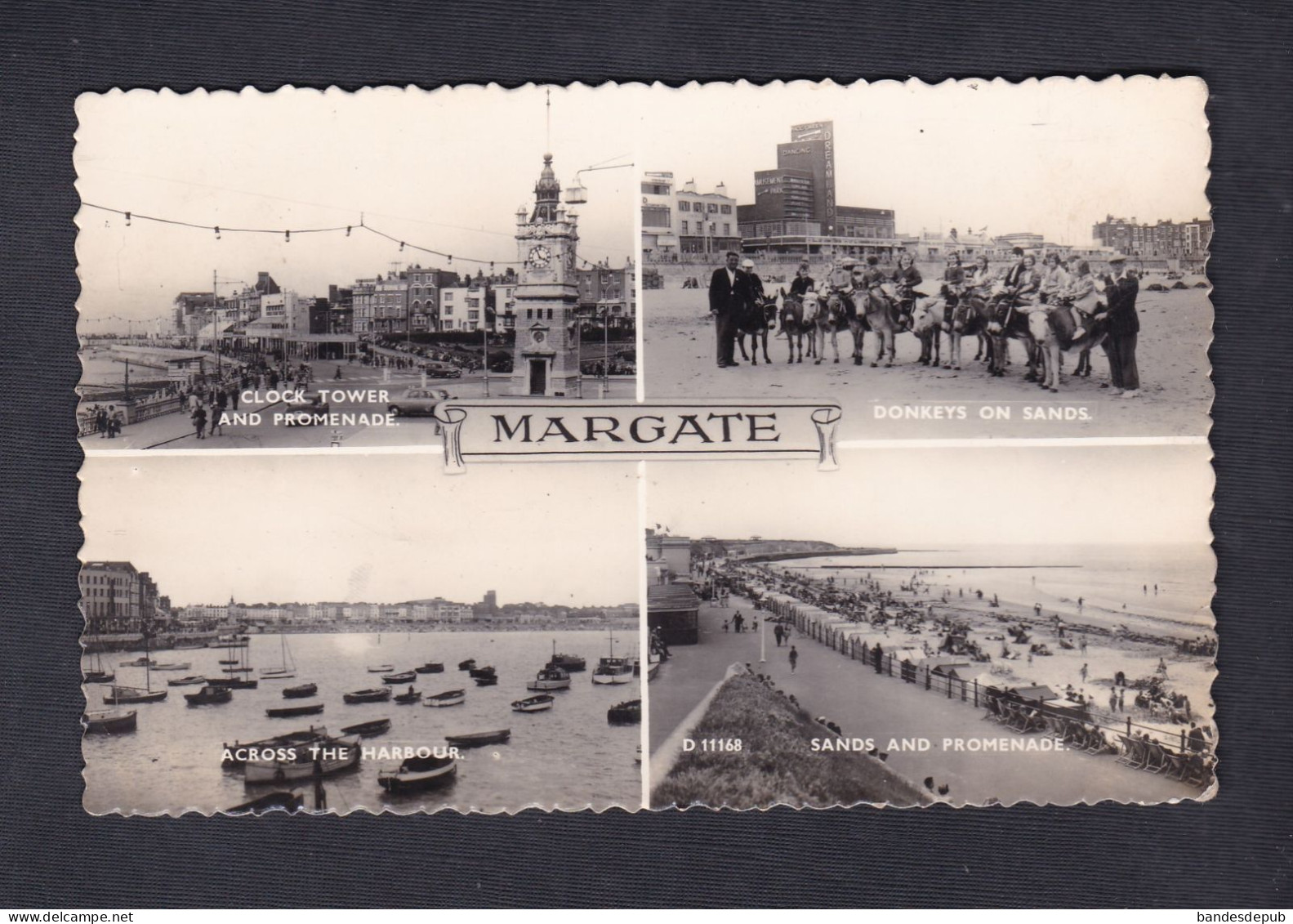 UK Margate Multivues Clock Tower Donkeys On Sands Harbour ...  ( 55522) - Margate