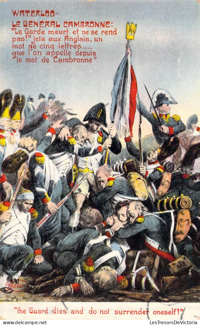 Personnage Historique - Napoléon - Waterloo - Le Général Cambronne - Carte Postale Ancienne - Personajes Históricos