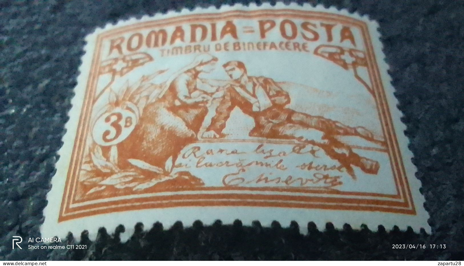 ROMANYA--1906          3B        BURSE    AND       SOLDIER      UNUSED- - Ongebruikt