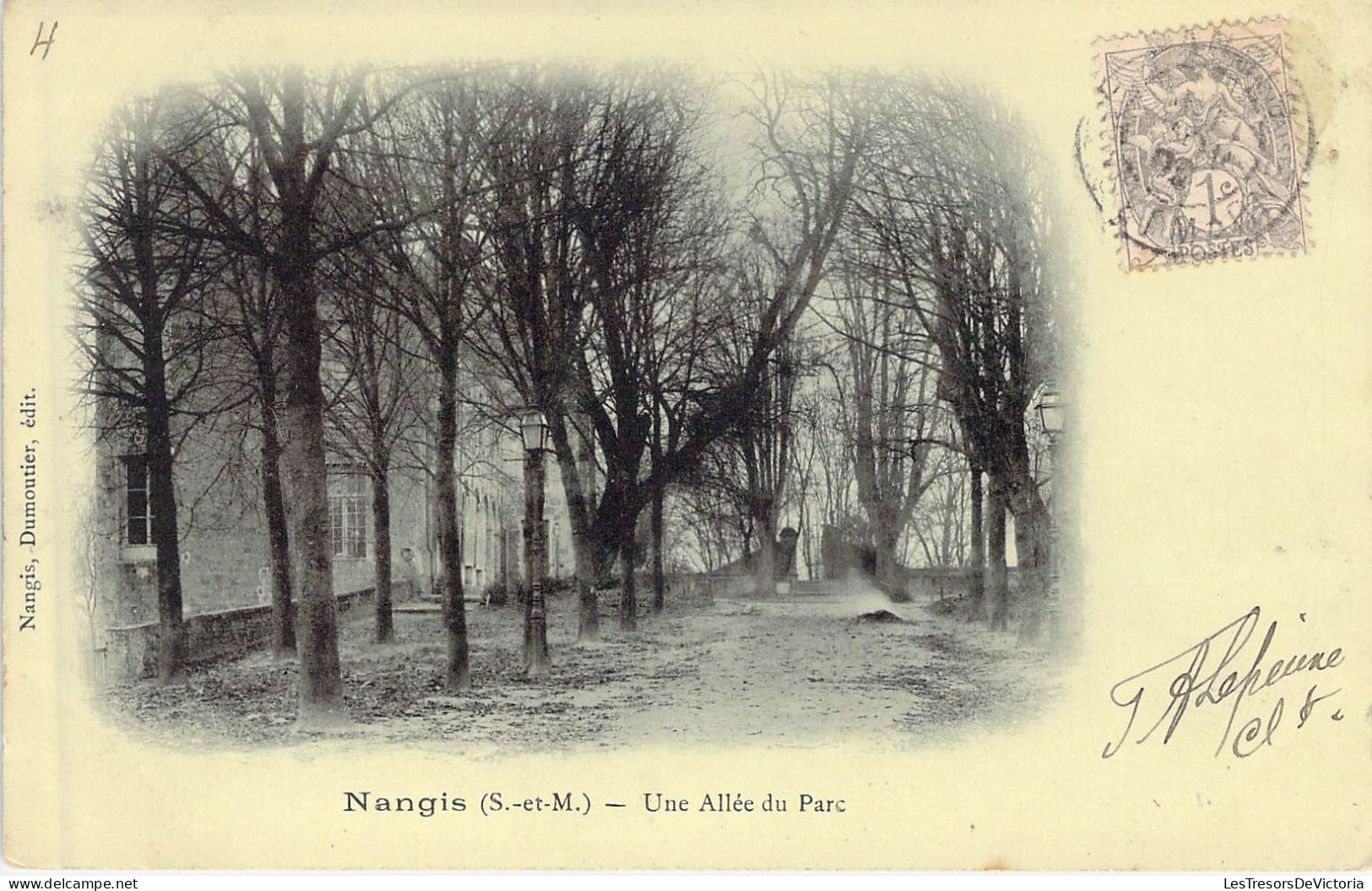 FRANCE - 77 - NANGIS - Une Allée Du Parc - Carte Postale Ancienne - Nangis