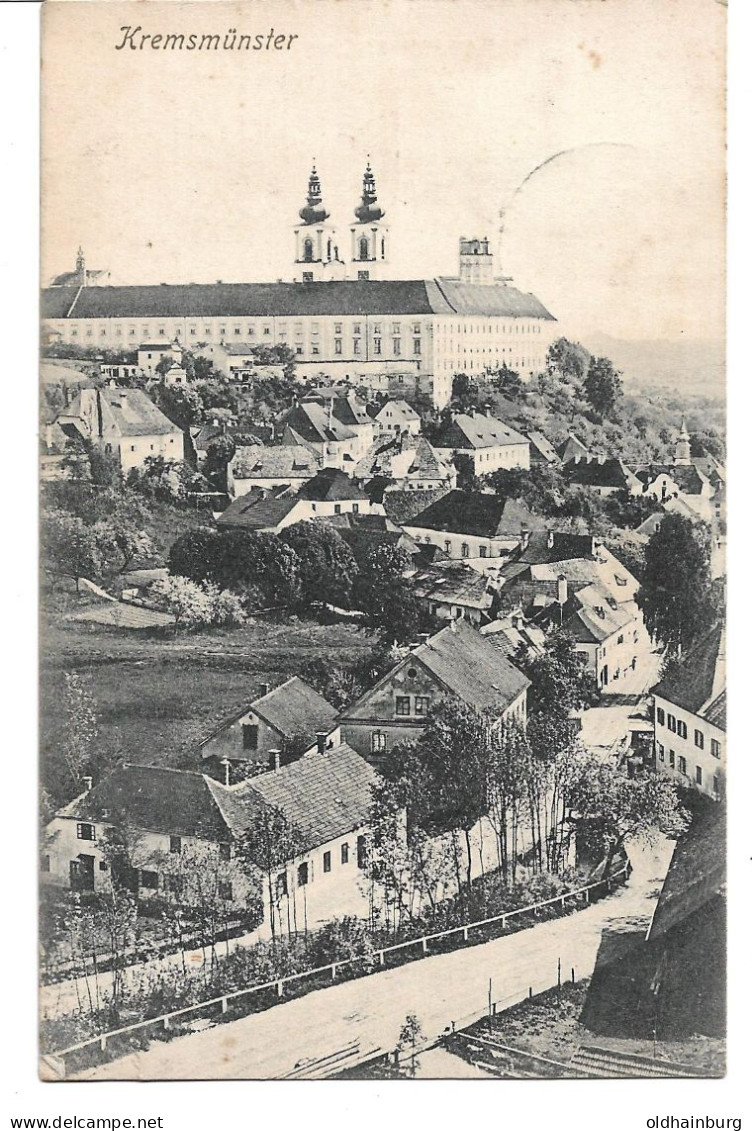 1662f: Alt- AK Aus 1910, Kremsmünster Nach Wien XXI. Gelaufen - Kremsmünster