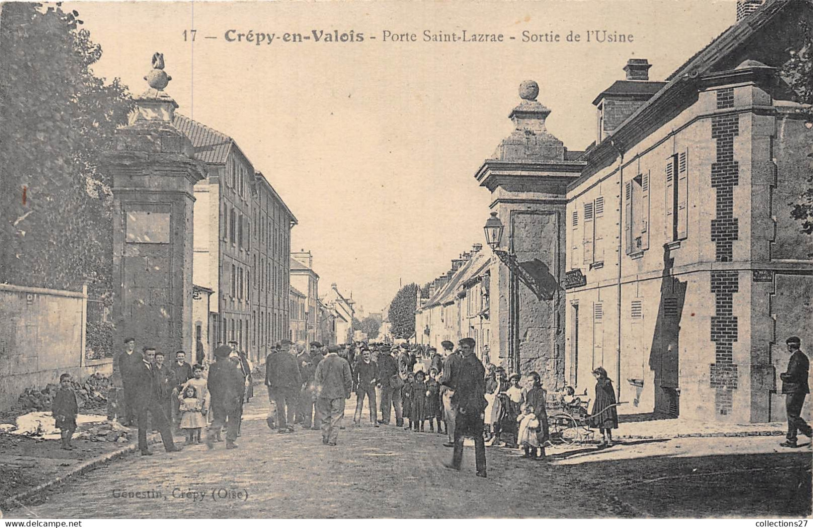 60-CREPY-EN-VALOIS- PORTE SAINT-LAZRAC SORTIE DE L'USINE - Crepy En Valois