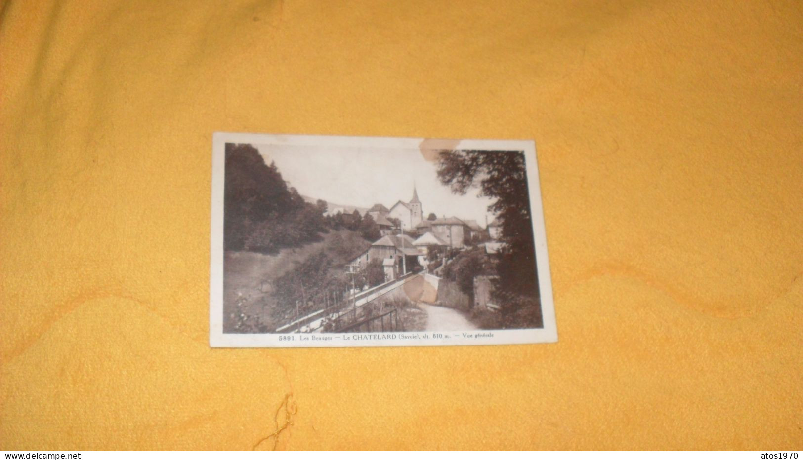 CARTE POSTALE ANCIENNE CIRCULEE DE 1941../  LE CHATELARD SAVOIE.- VUE GENERALE.. - Le Chatelard