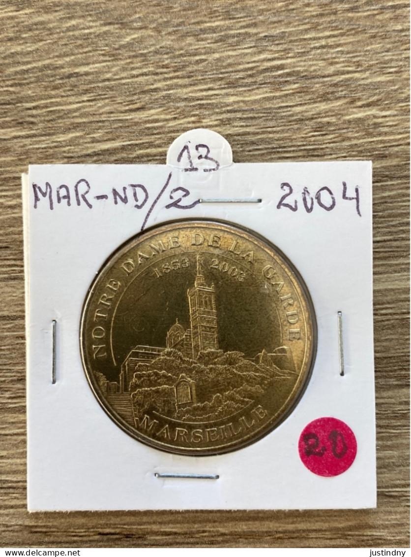 Monnaie De Paris Jeton Touristique - 13 Marseille Notre Dame De La Garde 2004 - 2004