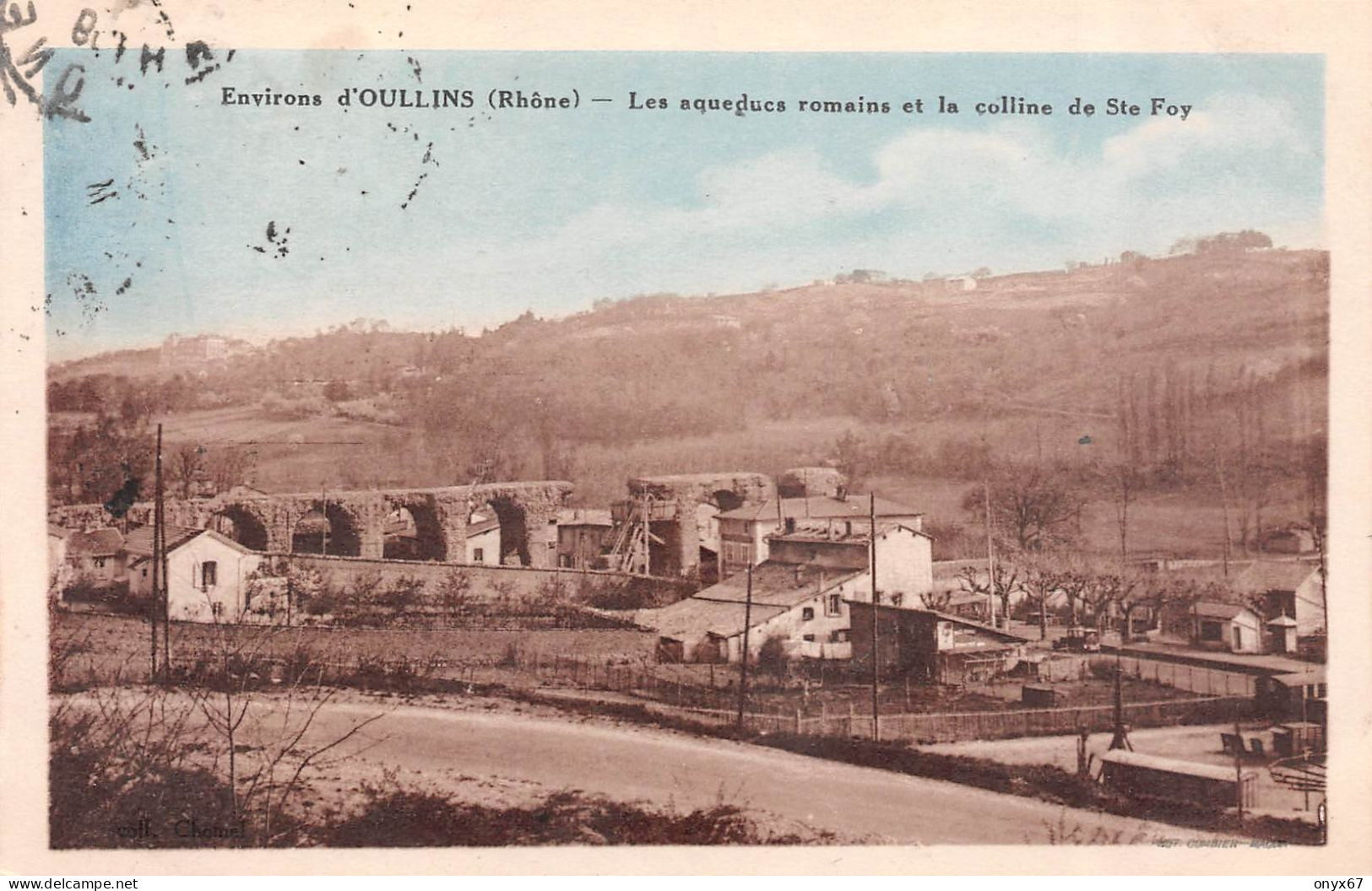 Environs D' OULLINS-69-Rhône-Aqueducs Romains Et Colline De Sainte-Foy-Photo Combier, Mâcon-CIM - Oullins